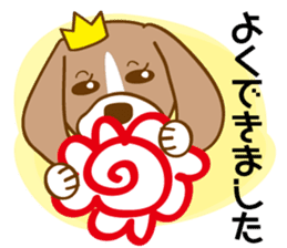 CAPRICIOUS BEAGLE DOG HANA 2 sticker #1019973