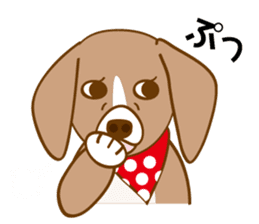 CAPRICIOUS BEAGLE DOG HANA 2 sticker #1019982