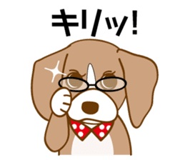 CAPRICIOUS BEAGLE DOG HANA 2 sticker #1019984