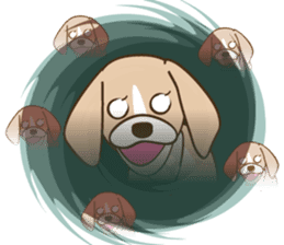 CAPRICIOUS BEAGLE DOG HANA 2 sticker #1019985