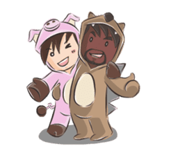 Special Sloth: Din & Moo sticker #1257407