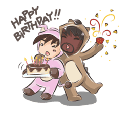 Special Sloth: Din & Moo sticker #1257416