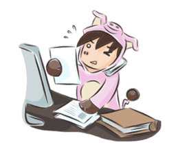 Special Sloth: Din & Moo sticker #1257424