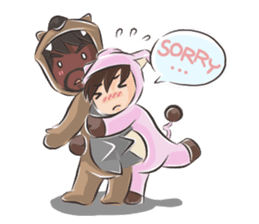 Special Sloth: Din & Moo sticker #1257428