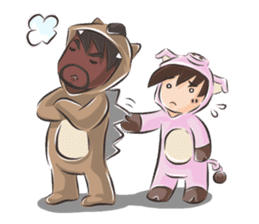 Special Sloth: Din & Moo sticker #1257429