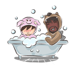 Special Sloth: Din & Moo sticker #1257434