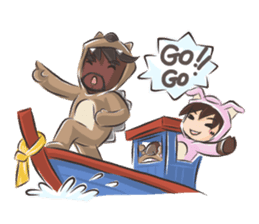 Special Sloth: Din & Moo sticker #1257435