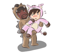 Special Sloth: Din & Moo sticker #1257437