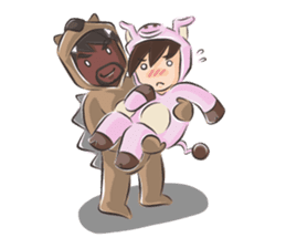 Special Sloth: Din & Moo sticker #1257437