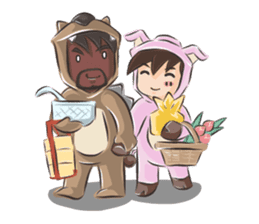 Special Sloth: Din & Moo sticker #1257440
