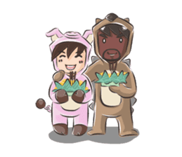 Special Sloth: Din & Moo sticker #1257441