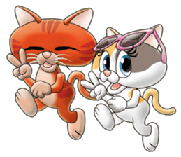 International Amy & Lelly Cat sticker #1423634