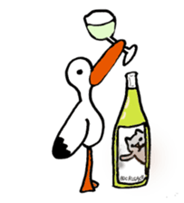 Wine Life with cat sticker #1620440