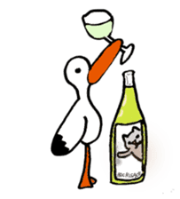 Wine Life with cat sticker #1620440