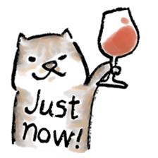 Wine Life with cat sticker #1620450