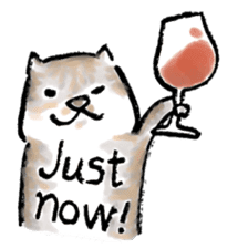 Wine Life with cat sticker #1620450