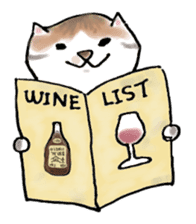 Wine Life with cat sticker #1620464