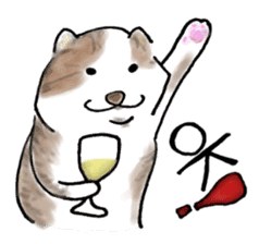 Wine Life with cat sticker #1620468