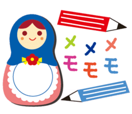 Matryoshka doll sticker #1746730