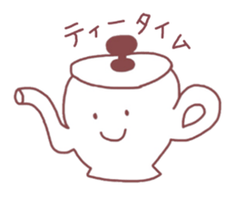 Cafe in the town sticker #1931279