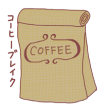 Cafe in the town sticker #1931282