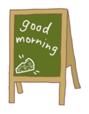 Cafe in the town sticker #1931283