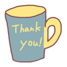 Cafe in the town sticker #1931285