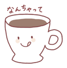 Cafe in the town sticker #1931298