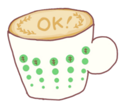 Cafe in the town sticker #1931304