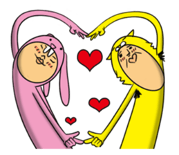 Cat Daddy and Bunny Girl sticker #2226017