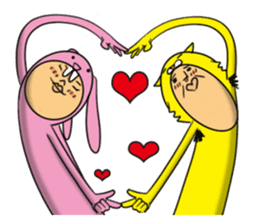 Cat Daddy and Bunny Girl sticker #2226017