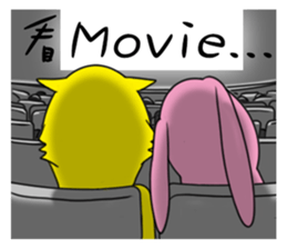 Cat Daddy and Bunny Girl sticker #2226023