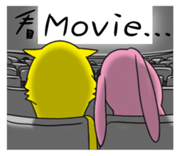 Cat Daddy and Bunny Girl sticker #2226023