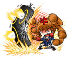 Hannah the Twin-tail Girl sticker #2293830