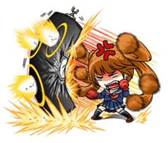 Hannah the Twin-tail Girl sticker #2293830