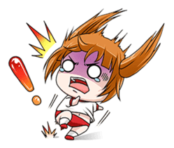 Hannah the Twin-tail Girl sticker #2293832