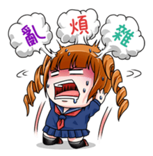 Hannah the Twin-tail Girl sticker #2293834