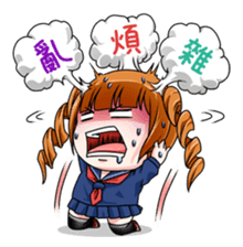 Hannah the Twin-tail Girl sticker #2293834