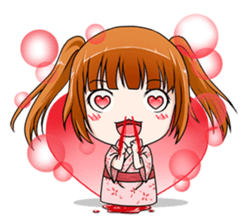 Hannah the Twin-tail Girl sticker #2293836