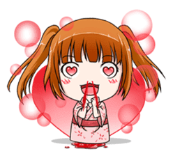 Hannah the Twin-tail Girl sticker #2293836