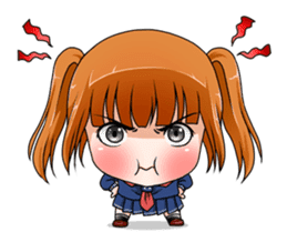 Hannah the Twin-tail Girl sticker #2293838