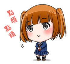 Hannah the Twin-tail Girl sticker #2293840