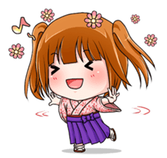 Hannah the Twin-tail Girl sticker #2293850