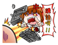Hannah the Twin-tail Girl sticker #2293855