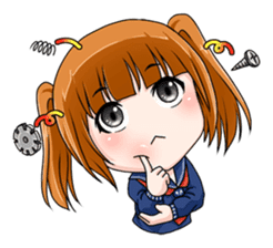 Hannah the Twin-tail Girl sticker #2293856
