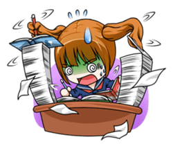 Hannah the Twin-tail Girl sticker #2293858