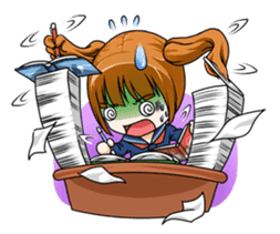 Hannah the Twin-tail Girl sticker #2293858