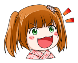 Hannah the Twin-tail Girl sticker #2293861