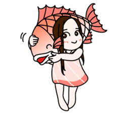 [old] SWIM! TAIMUSUME(Sea Bream Girl) sticker #2477691