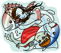 [old] SWIM! TAIMUSUME(Sea Bream Girl) sticker #2477702